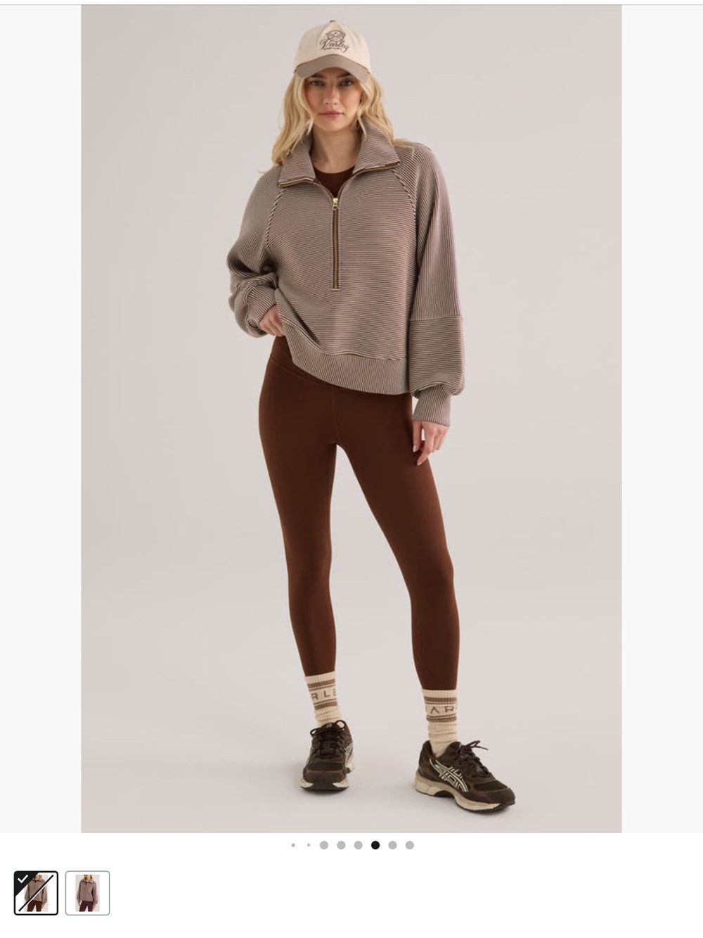 NWOT Varley Milano half zip sweatshirt